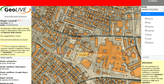 Consultazione Gratuita Della Cartografia Catastale Online In WMS Con I